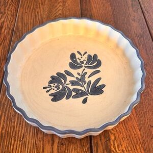 Vintage Pfaltzgraff Yorktowne Quiche Baking Dish -233